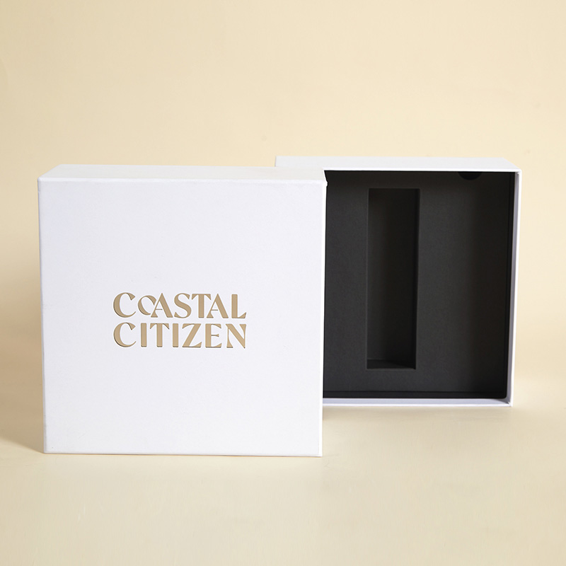 Base blanca i coberta de tapa Paper Cartró Regal d'aniversari Rellotge cosmètic Caixes d'embalatge de joies