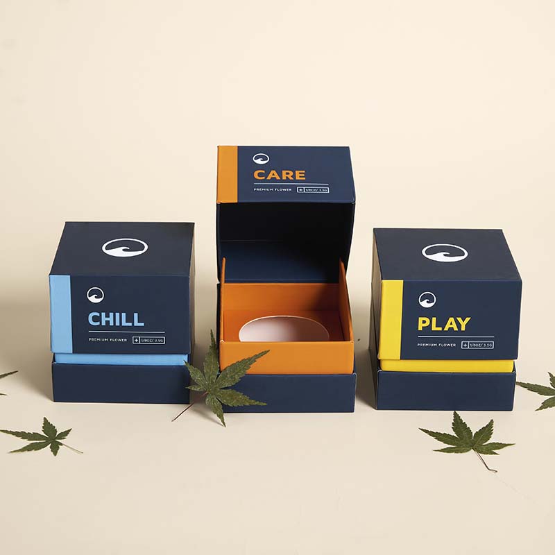 Square Shape Soft Touch Custom Clamshell Black Cardboard Box Foldable Rigid Cardboard Print Paper Clamshell Gift Packaging Recyclable Box