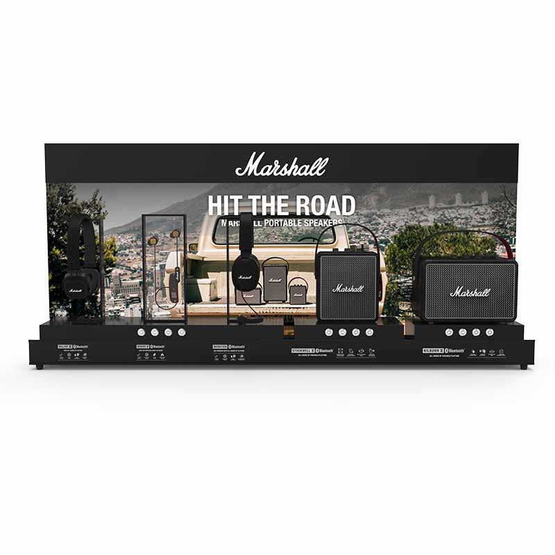 Professional Multifunction Audio Headphone POS POP Acrylic Display Rack Stand Holder Set Combination