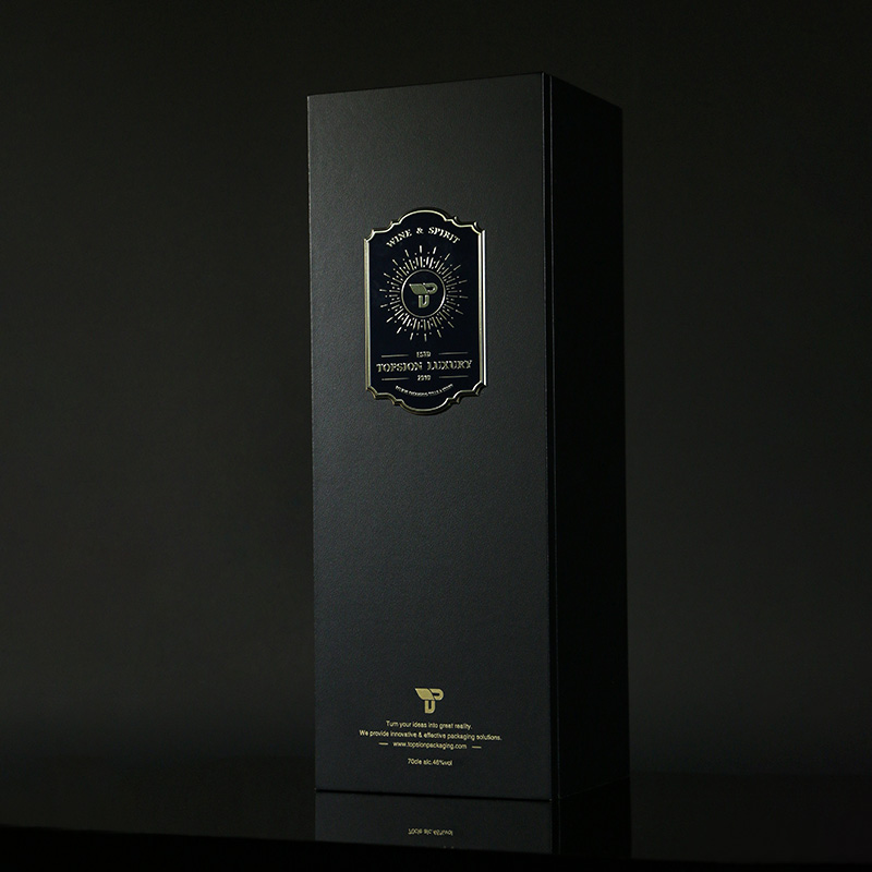 Luxury Packaging Manufacturer Premium Mahogany Wine Box Luxury Gift Box 1 Bottle Paperboard Box Luxurious Unboxing Experience!